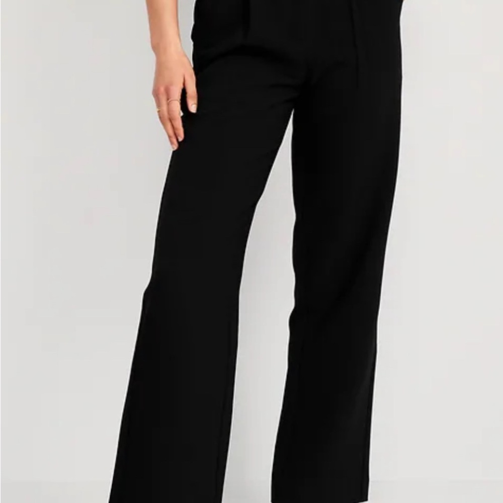 NWT Old Navy Black Wide Leg Pants High-Rise
